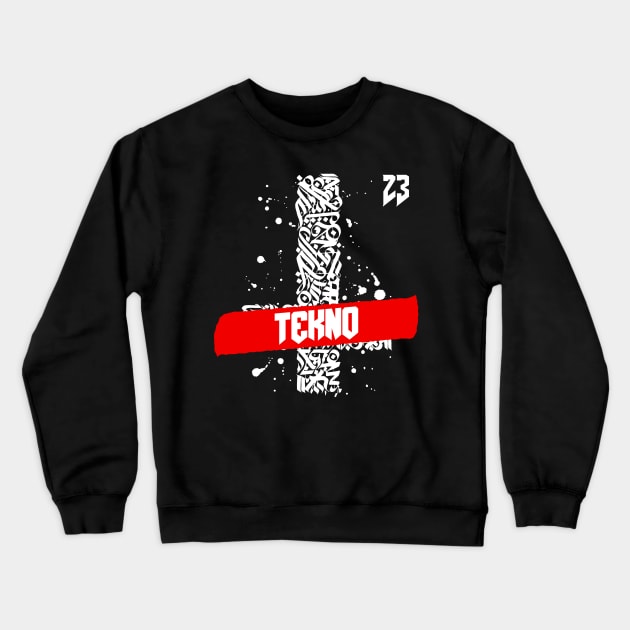 Tekno Cross 23 Crewneck Sweatshirt by T-Shirt Dealer